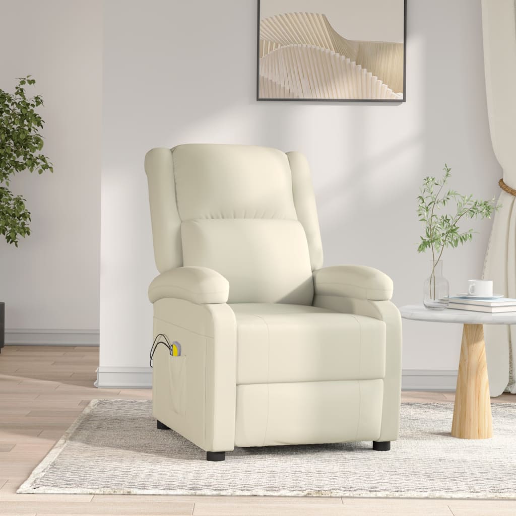 Fauteuil Massant Chauffant - Blanc