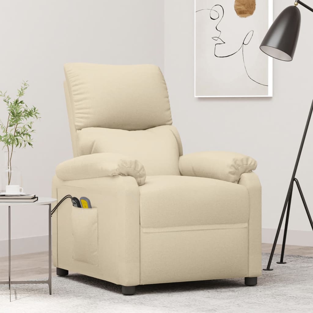 Fauteuil Relaxant Électrique Blanc