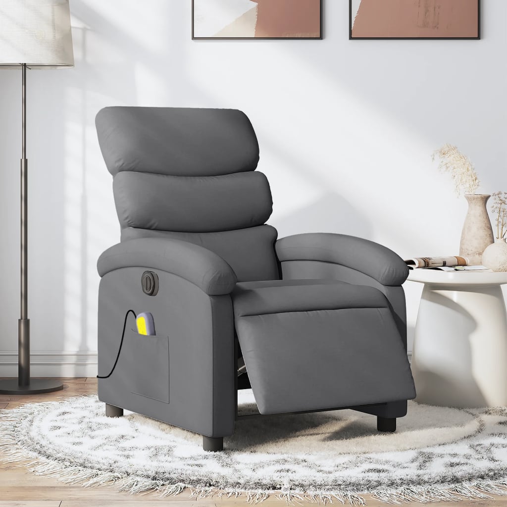 Fauteuil Massant Chauffant Releveur - Gris