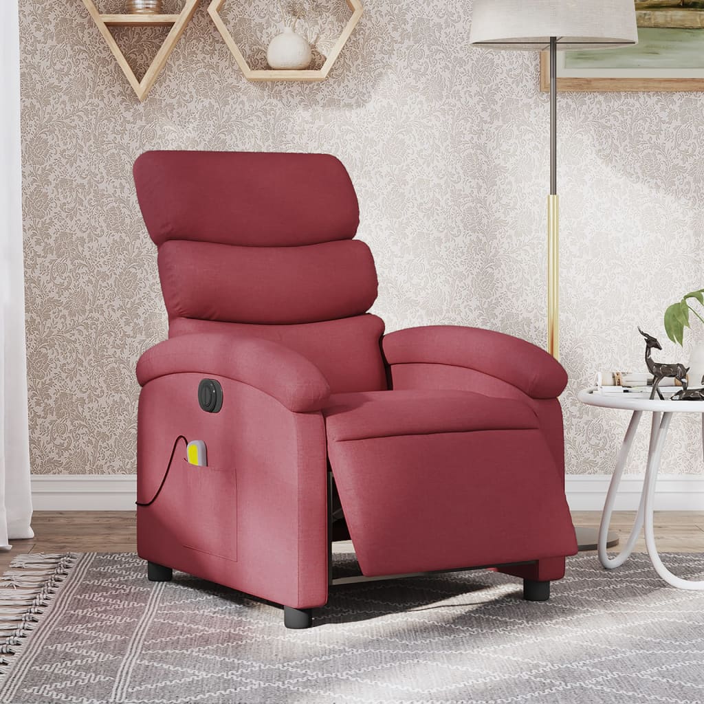 Fauteuil Massant Chauffant - Rouge