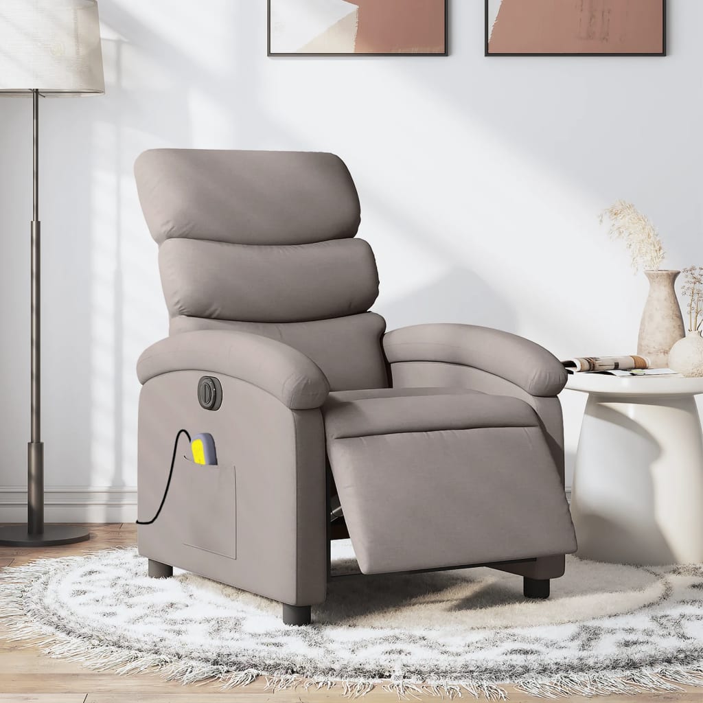 Fauteuil Relaxant Massant - Taupe