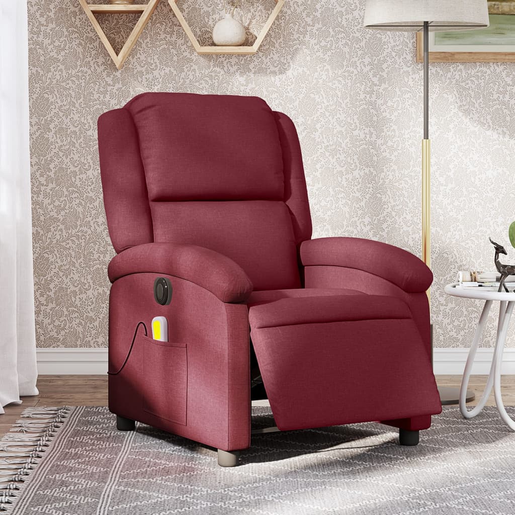 Fauteuil Massage Chauffant - Rouge