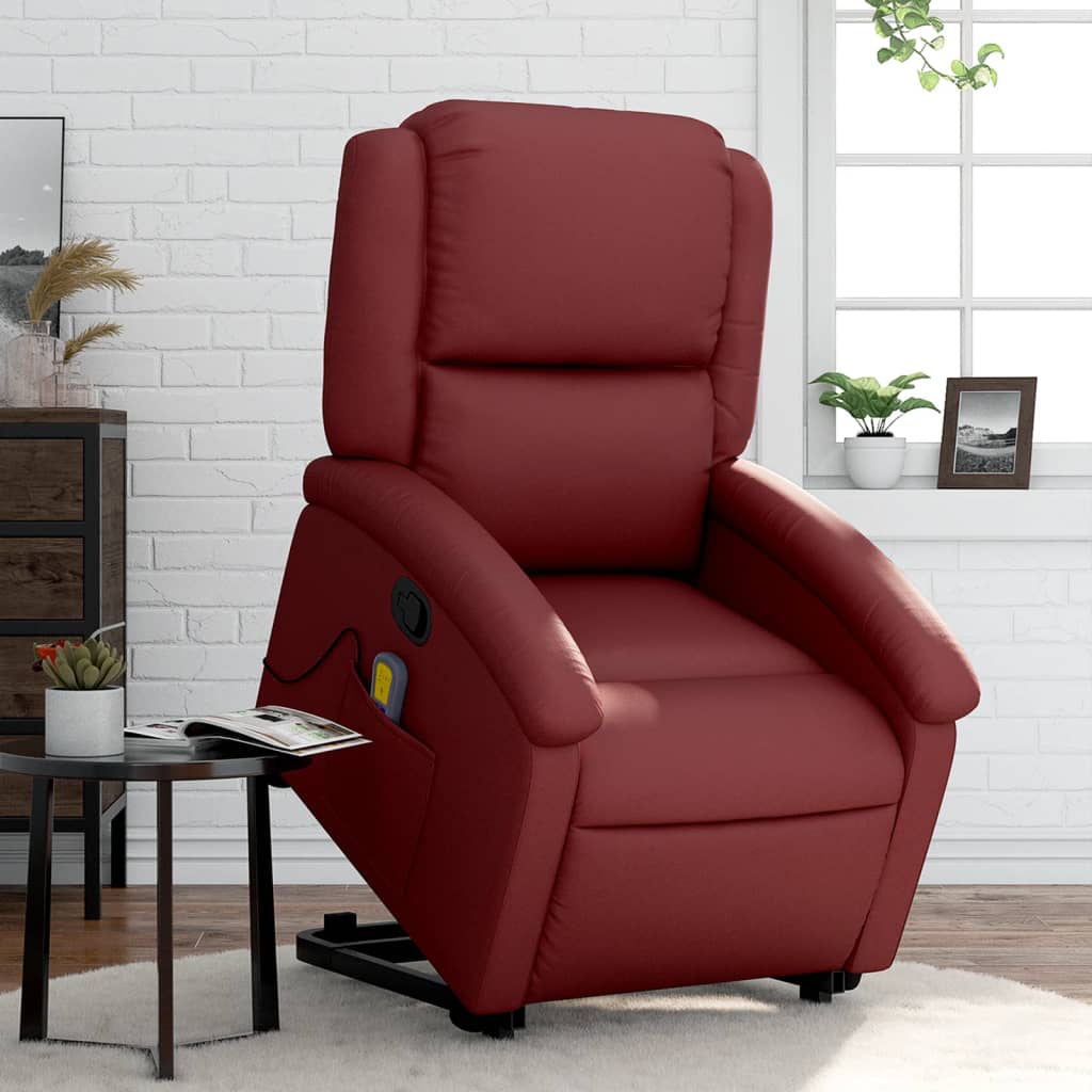 Fauteuil Relax Releveur Manuel - Rouge