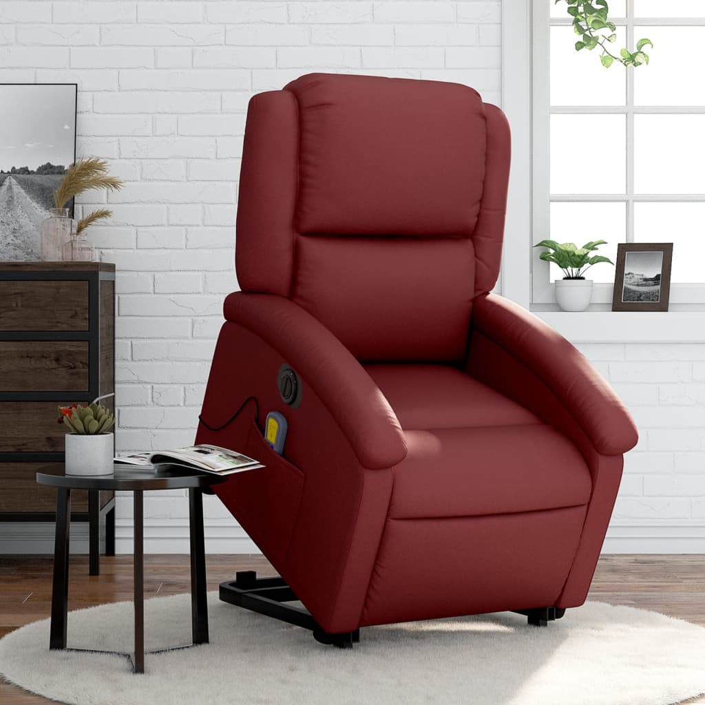 Fauteuil Relaxant Massant Chauffant - Rouge