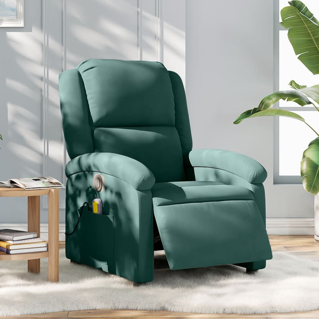 Fauteuil Massant Chauffant Releveur - Vert