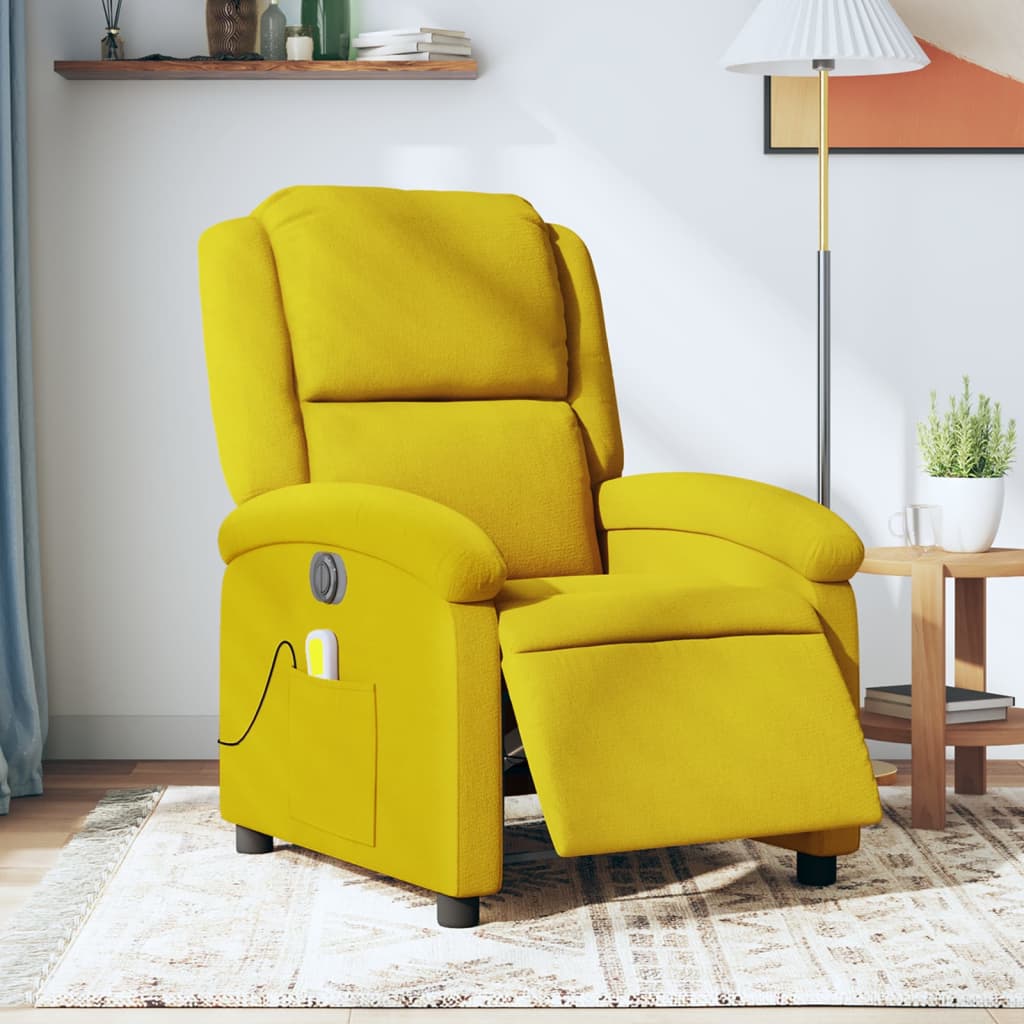 Fauteuil Massant Chauffant - Jaune