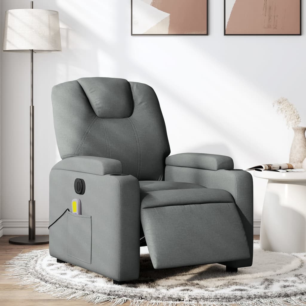 Fauteuil Massage Électrique Releveur - Gris