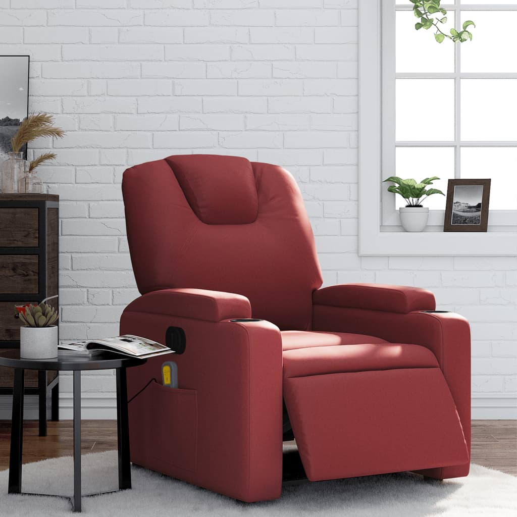 Fauteuil Relaxant Electrique - Rouge