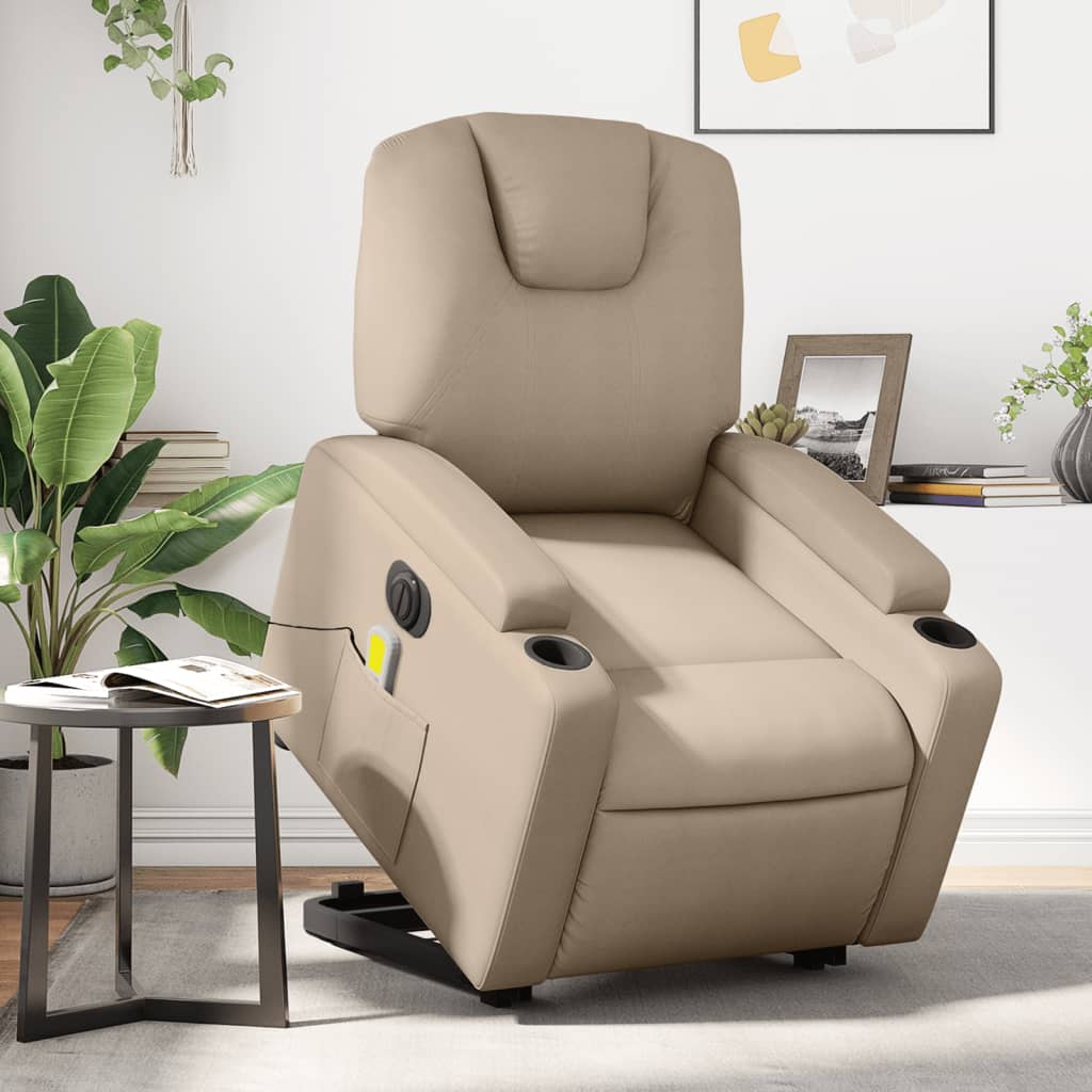 Fauteuil Relaxant en Cuir Haut de Gamme - Cappuccino