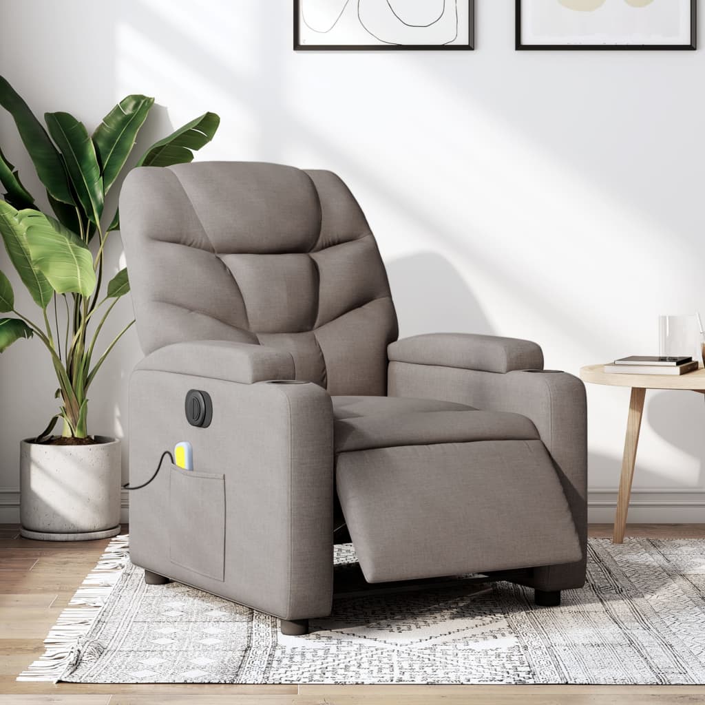 Fauteuil Massant Relax - Taupe