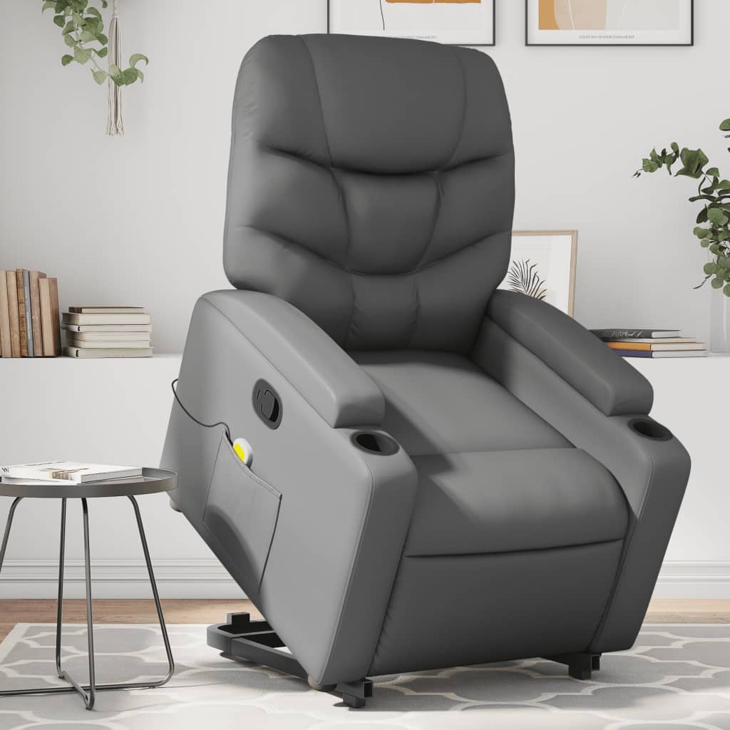 Fauteuil Relaxant Inclinable Manuel - Gris