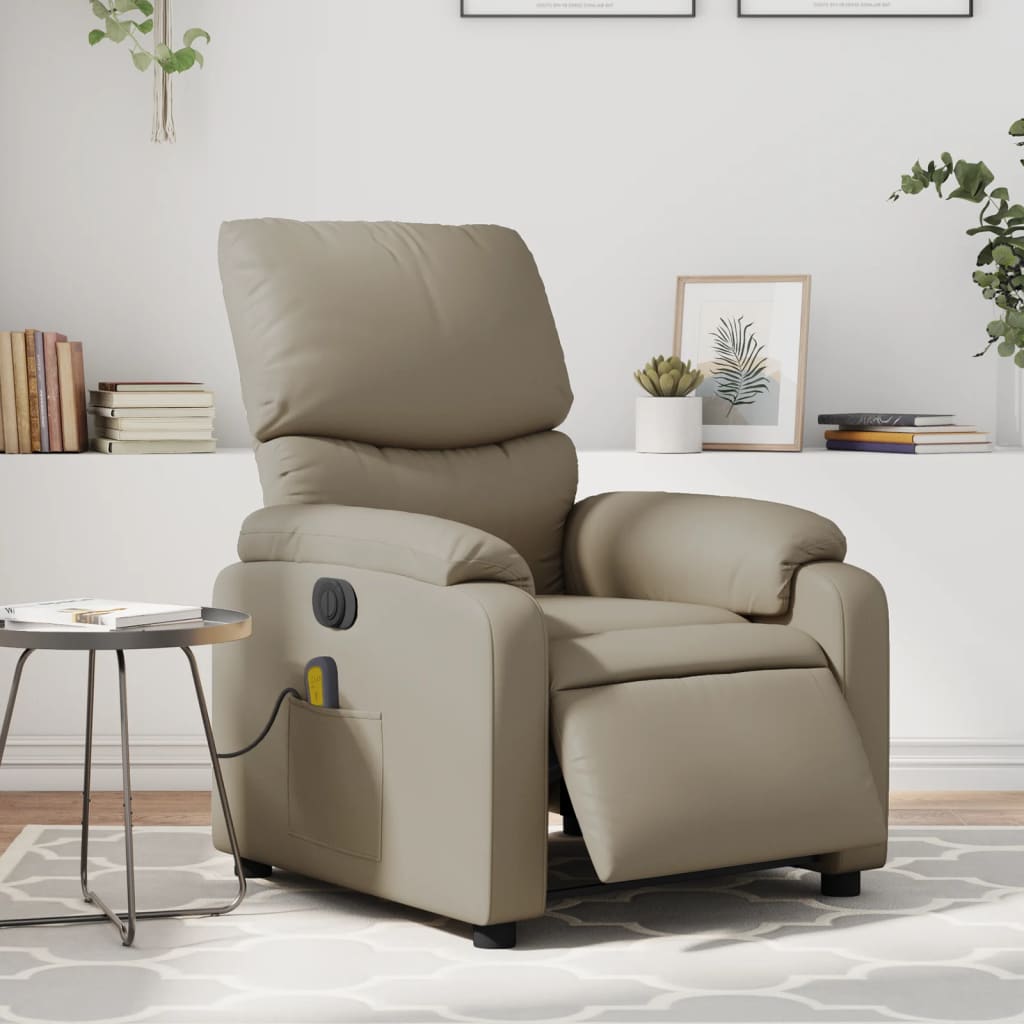 Fauteuil Massage Chauffant - Cappuccino