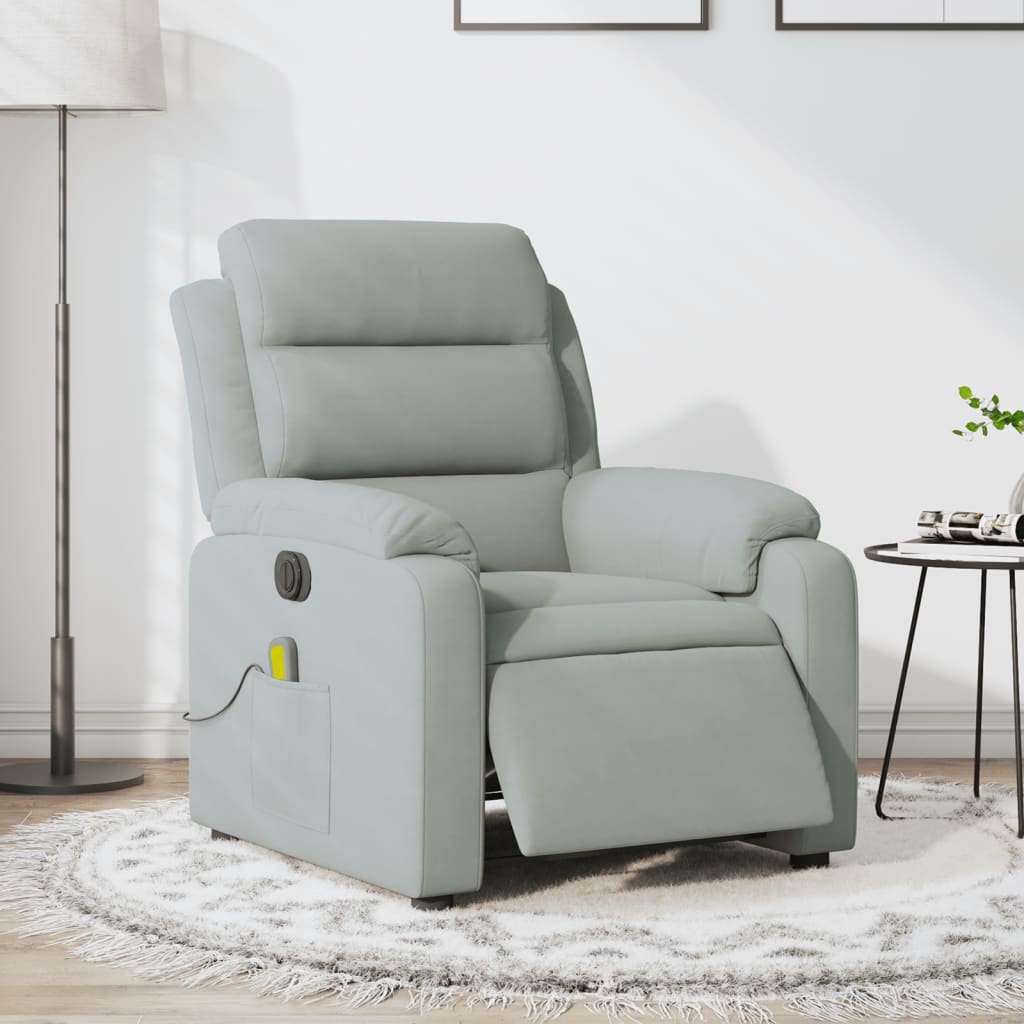 Fauteuil Relaxant - Velours Gris