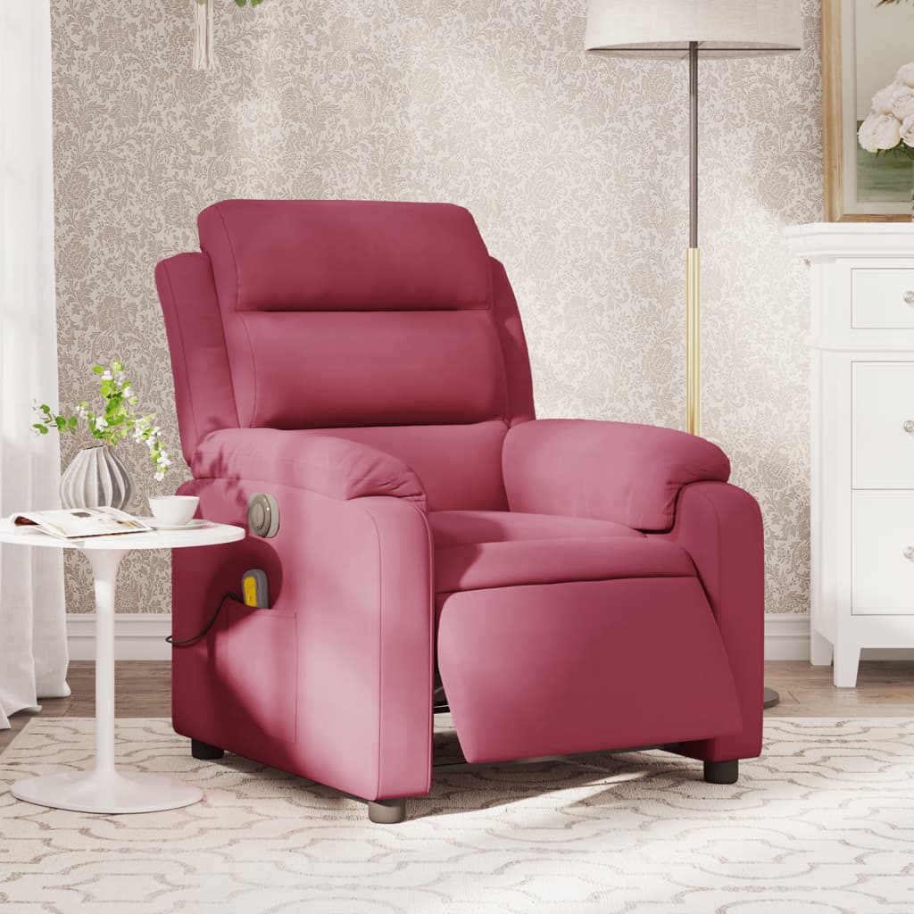 Fauteuil Relax - Rouge avec Dossier Haut