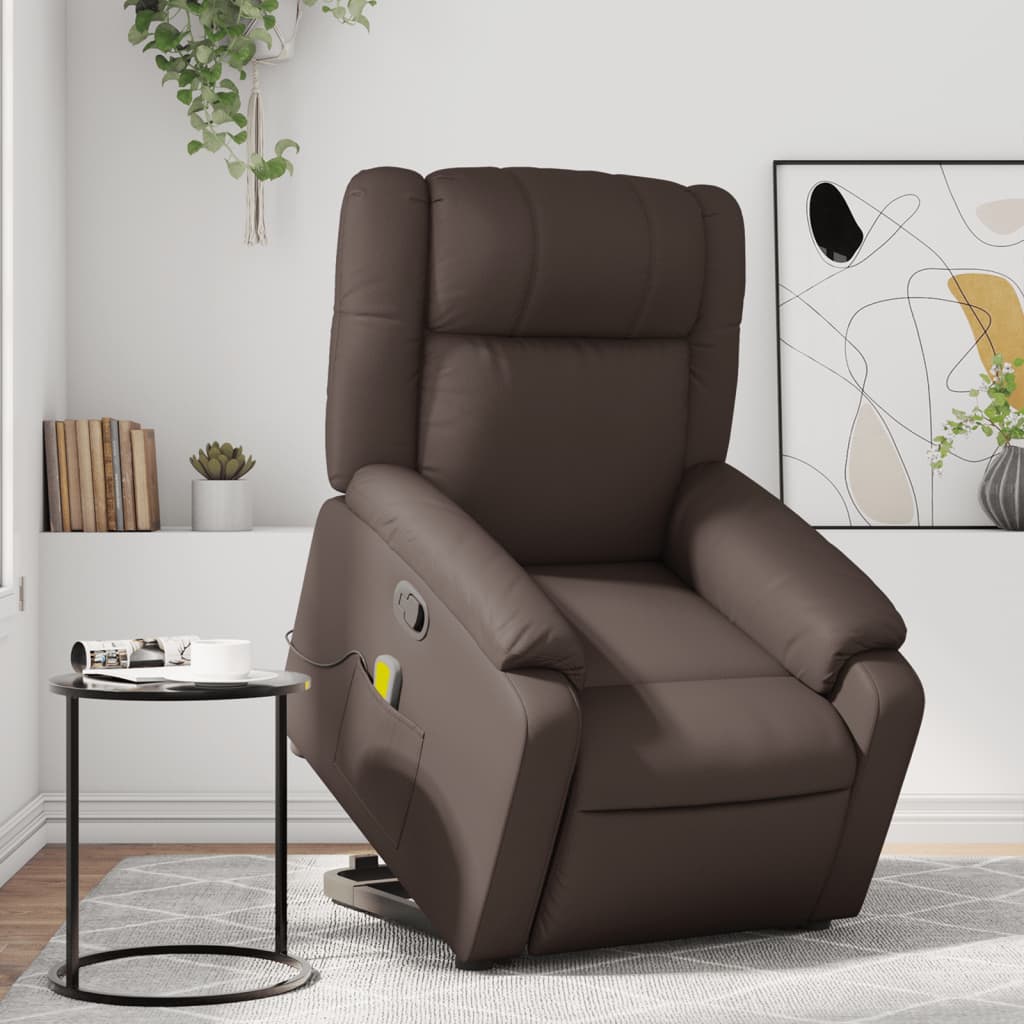 Fauteuil Relaxant - Cuir Marron