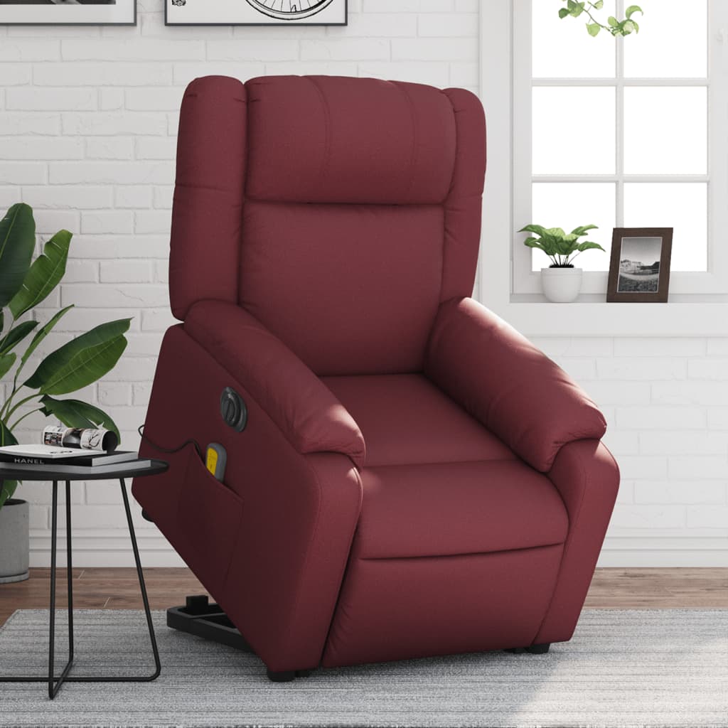 Fauteuil Electrique Releveur Massant - Rouge