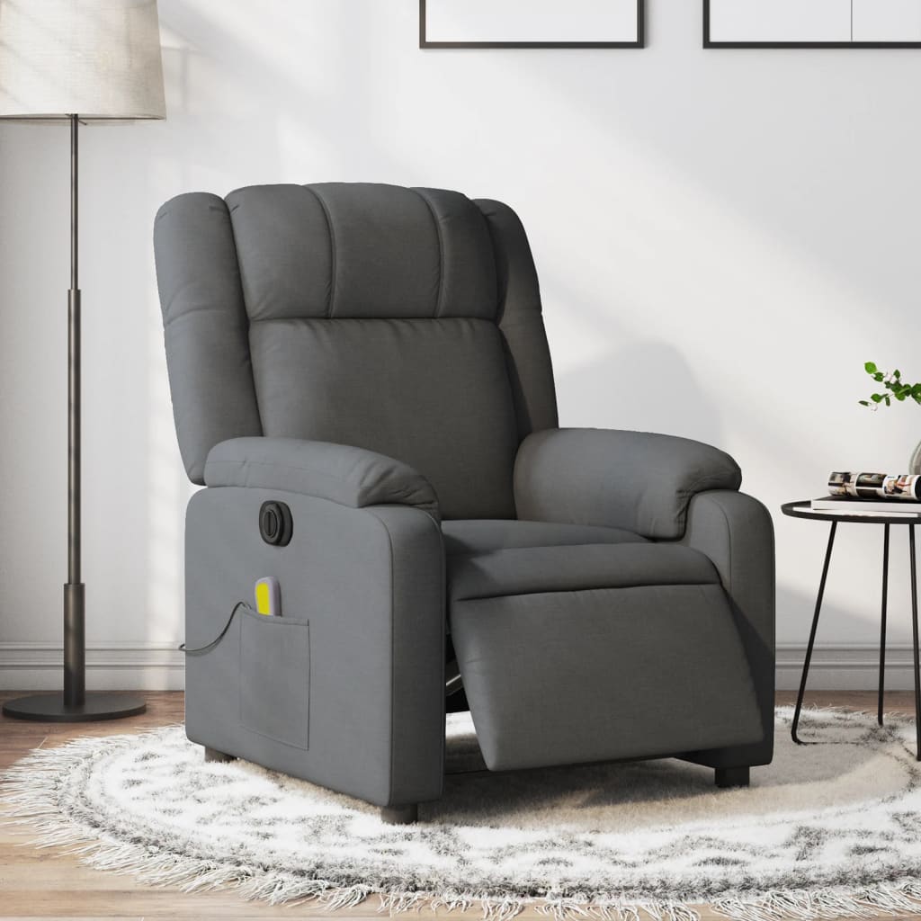 Fauteuil Relaxant Chauffant - Gris