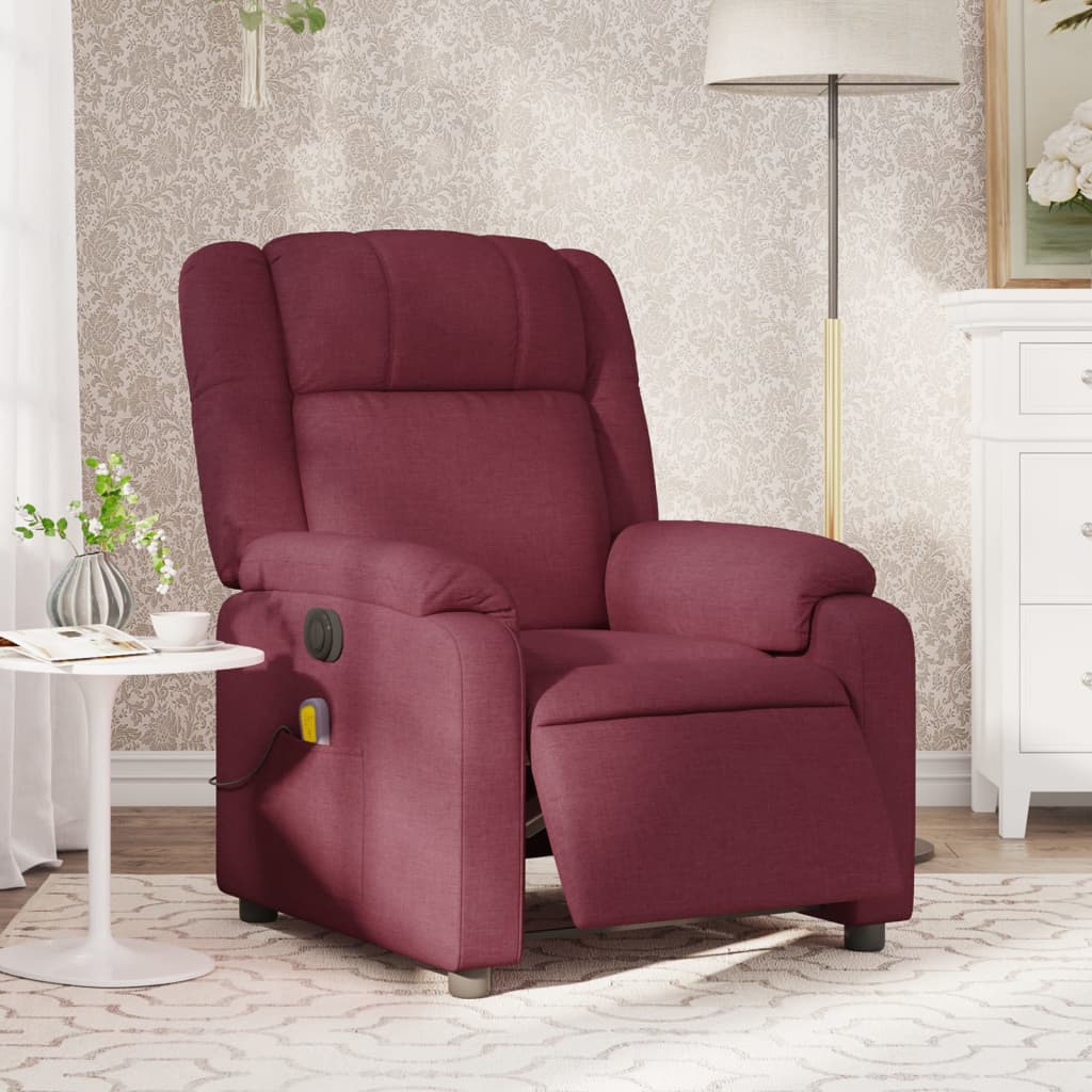 Fauteuil Relaxant Inclinable Avec Repose-Pieds - Rouge