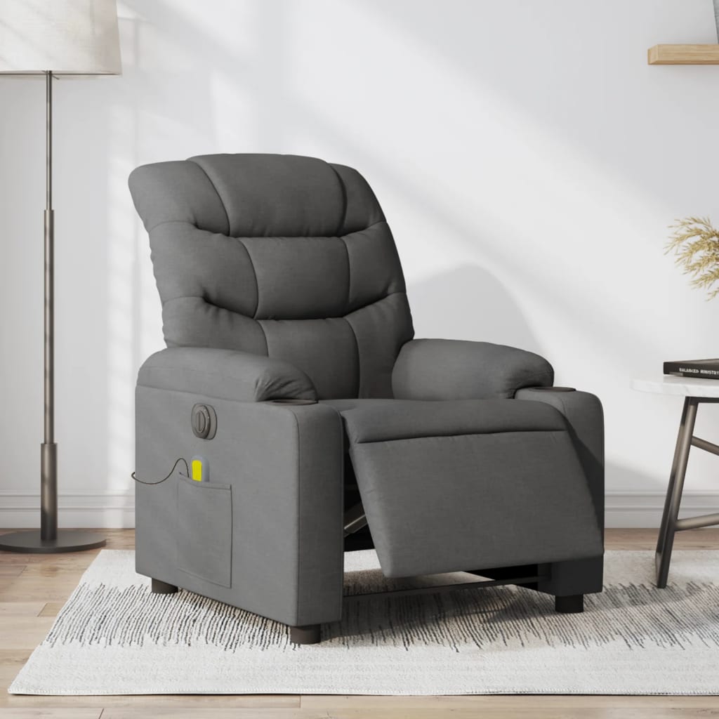 Fauteuil Relaxant et Releveur - Gris Foncé