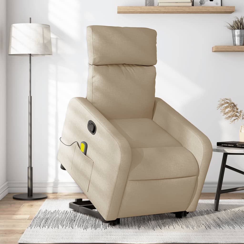 Fauteuil Massage Electrique Releveur - Blanc