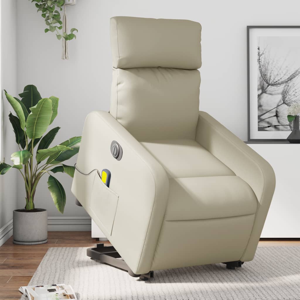 Fauteuil Relaxant Chauffant Blanc