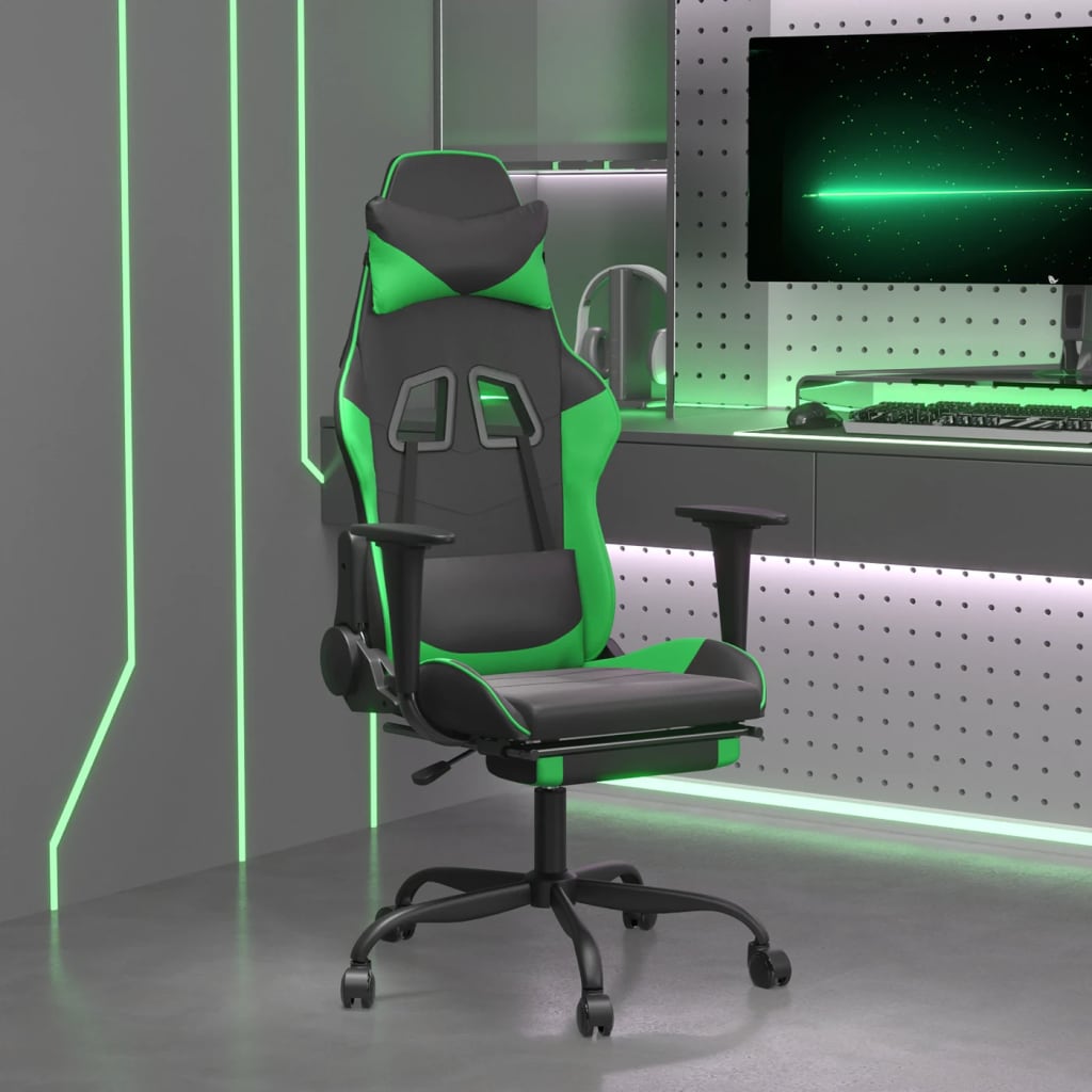 Fauteuil Relax Gamer - Noir, Vert