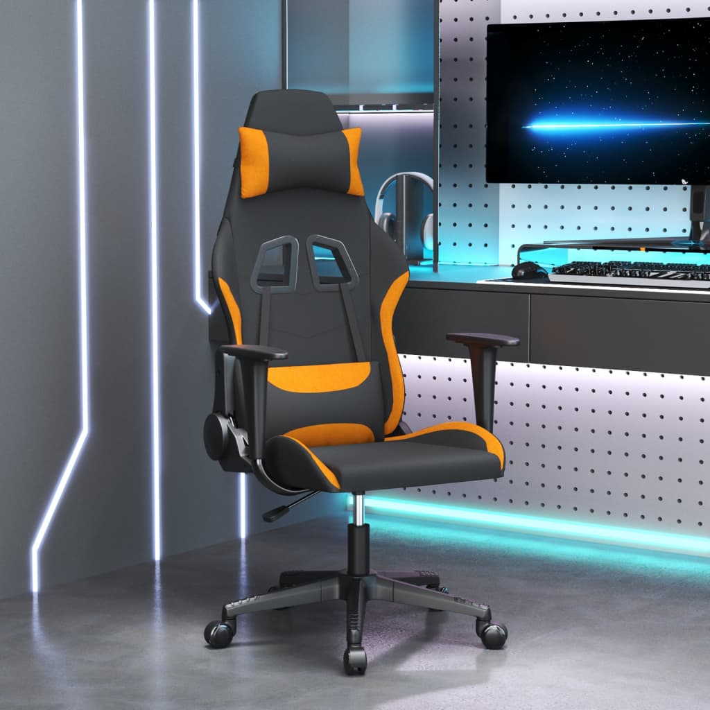 Fauteuil Relax Gaming Noir et Orange