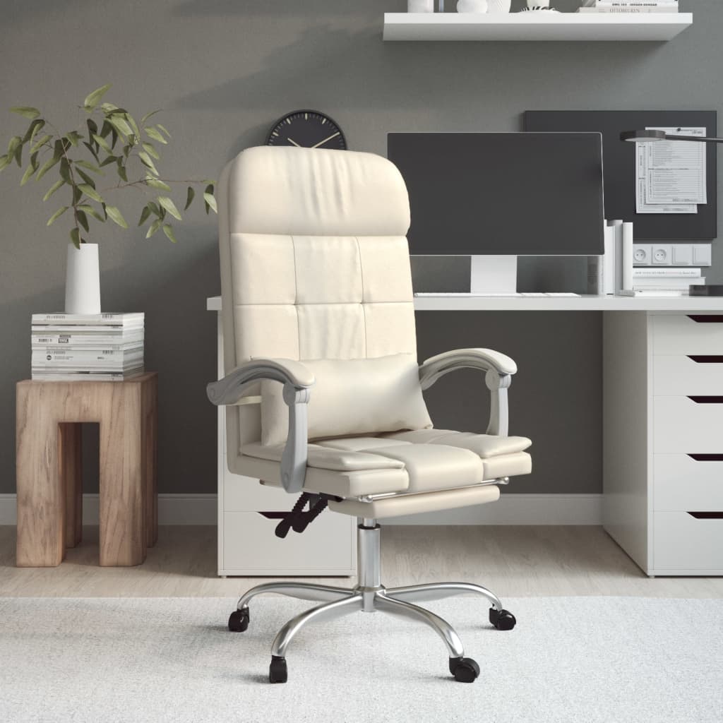 Fauteuil Relaxant - Blanc en Cuir