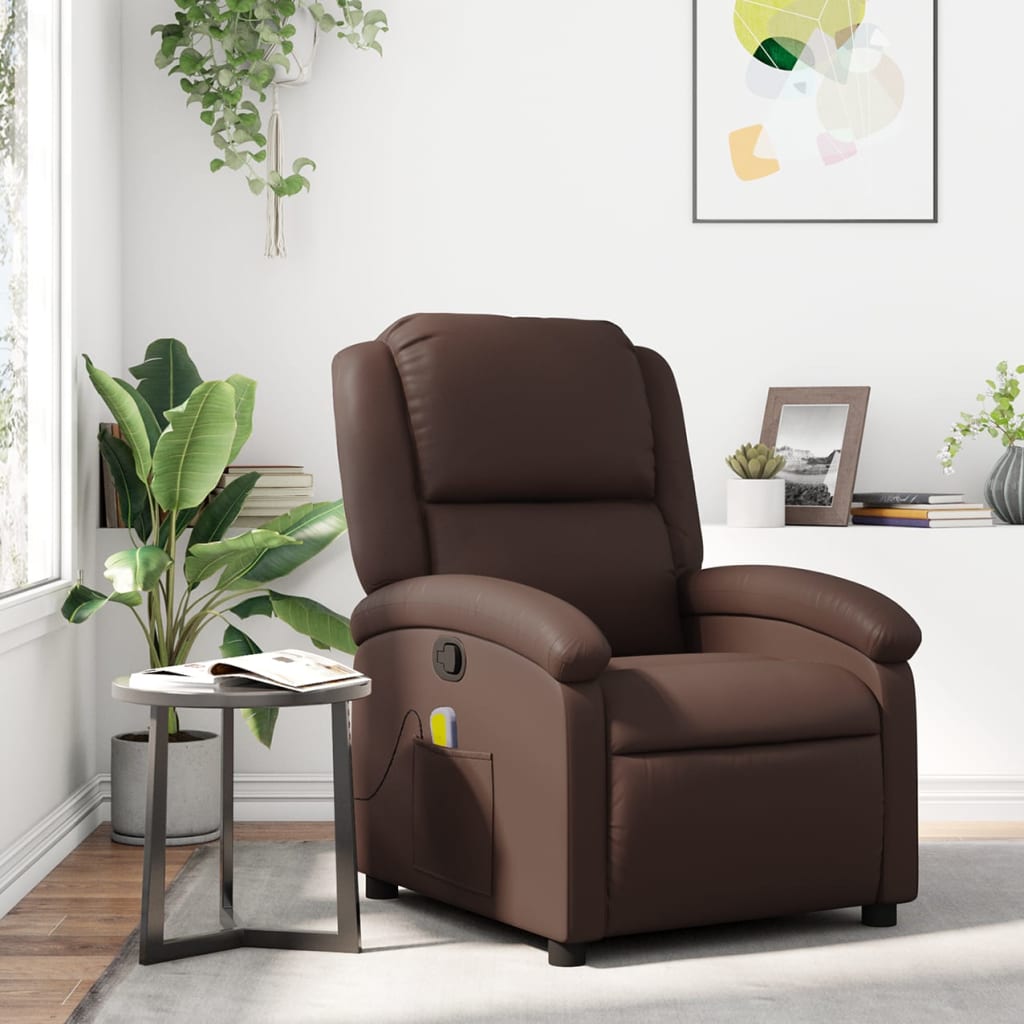 Fauteuil Relaxant Manuel - Marron