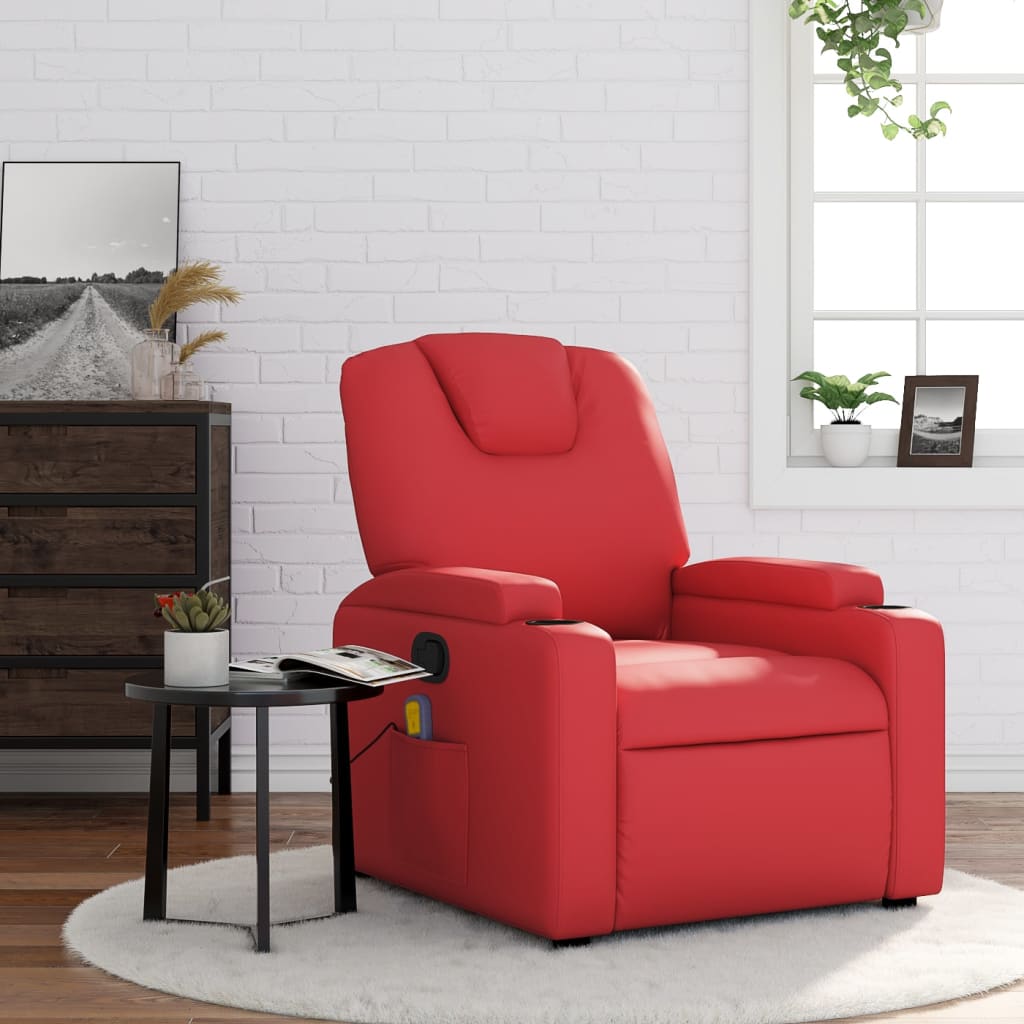 Fauteuil Massant Electrique - Rouge