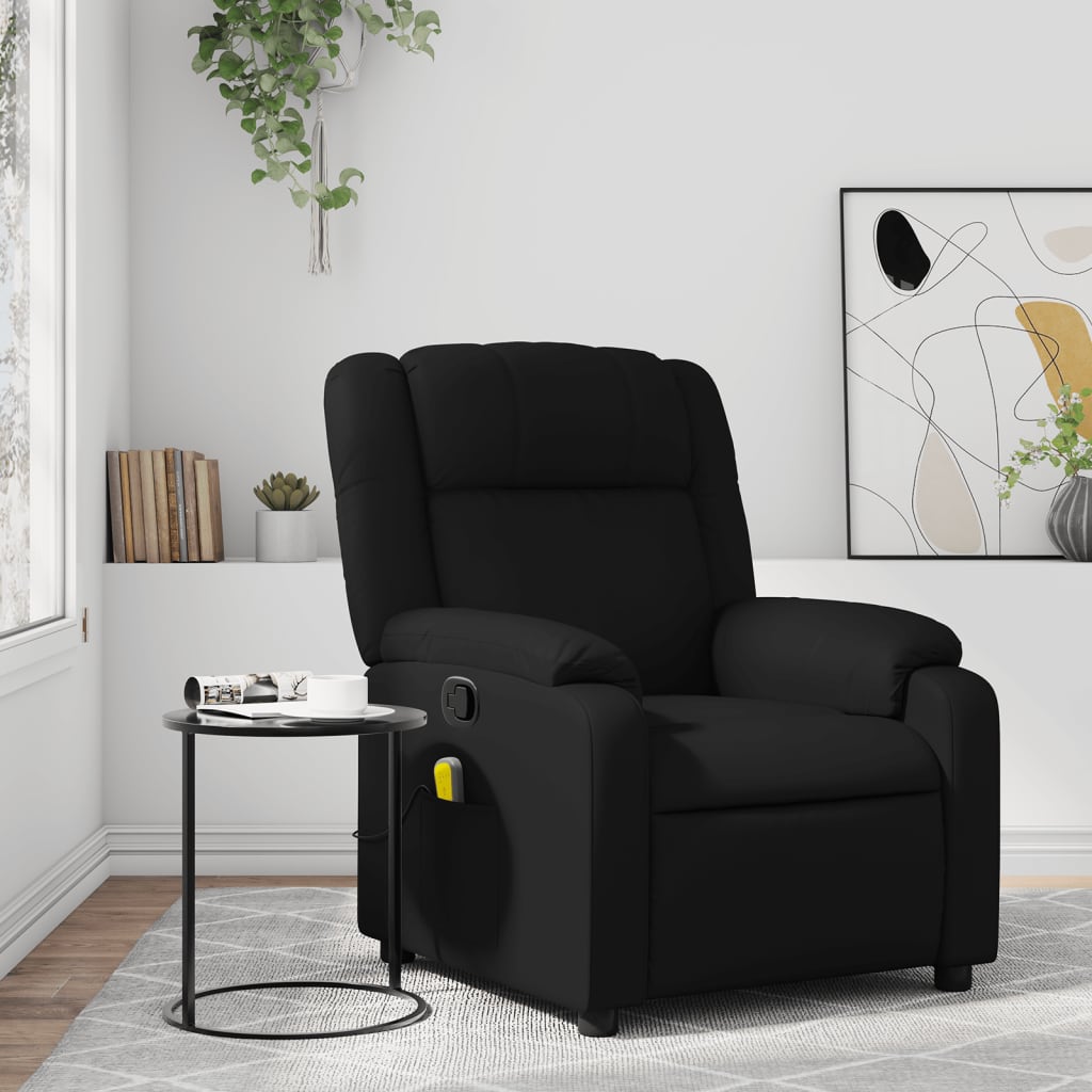 Fauteuil Relaxant - Noir - Cuir